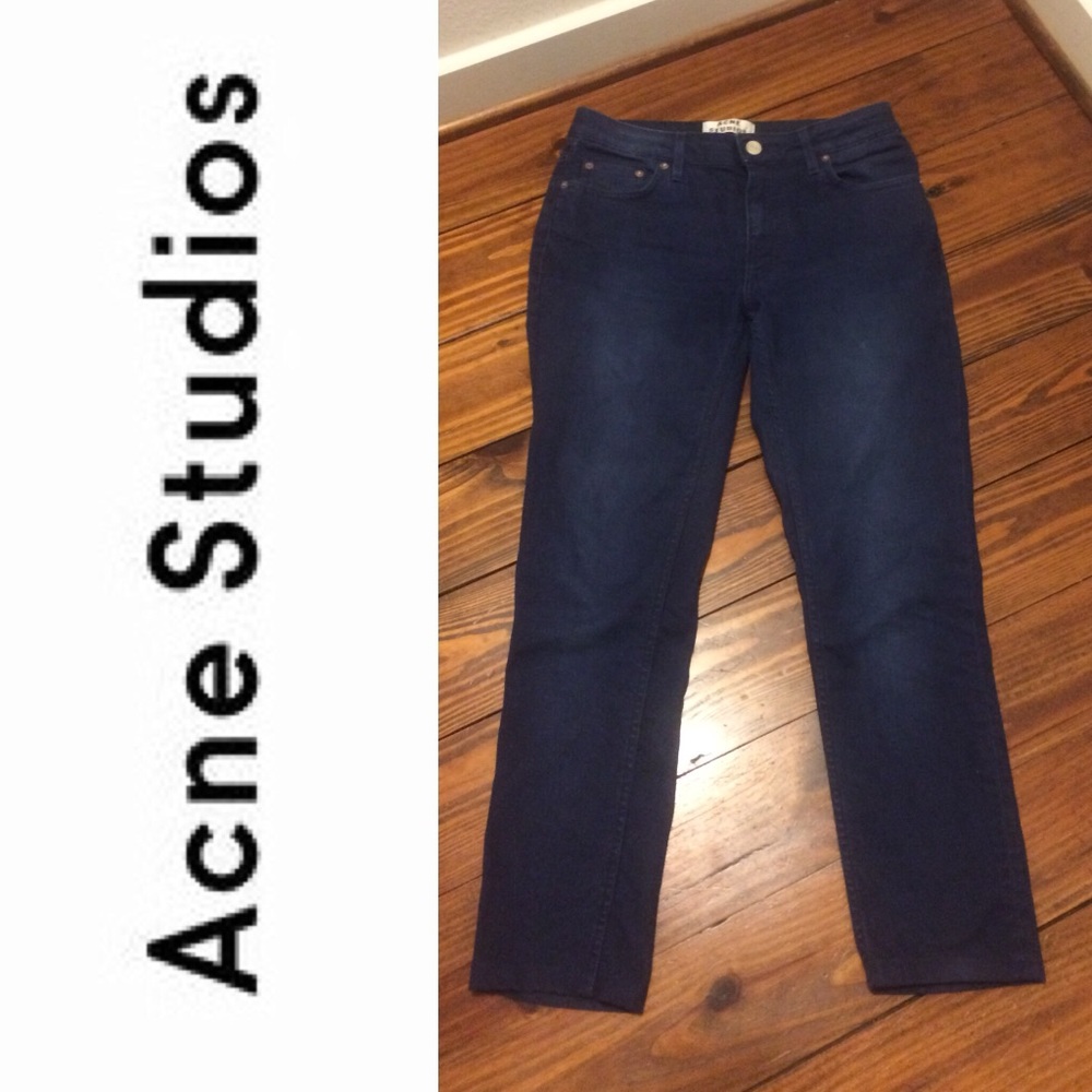Acne studios women’s dark blue jeans